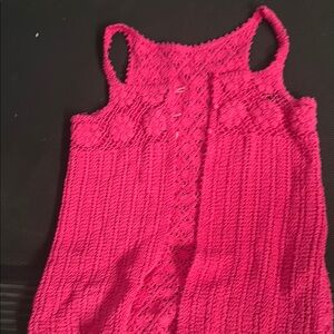 Vibrant Pink Knit Tank Top
